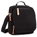 Ibagbar Durable Vintage Multifunction Canvas Shoulder Bag Business Messenger Bag Ipad Bag Tote Bag Satchel Bag for Men and Women Black