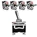 MGI SpeedWare 4 Gang Toggle Rocker Switch Panel for Automotive and Trucks, with Stainless Steel Faceplate and Safety Flip Covers (Chrome)