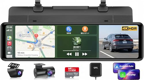 Amazon.co.jp: 【2026年完全版】1台3役！CarPlay/Android Auto&前後