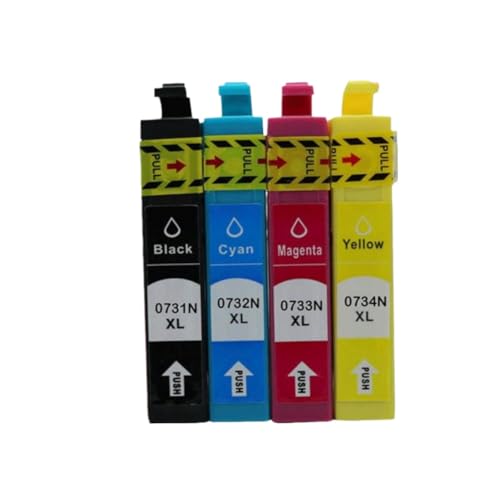 Cartouches T0731 T0732 d'encre de rechange pour réparer les impressions ternes