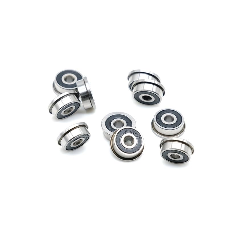 Rodamiento F623 RS 3x10x4 mm ABEC-7 10 piezas Rodamiento con brida Rodamientos de bolas F623-RS Rodamientos F623RS for impresión 3D