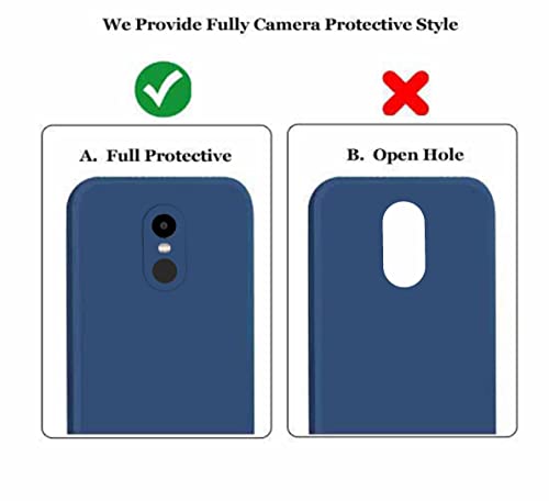 Image of A rtistque Liquid Silicone Back Cover Case for Redmi Note 4X Matte Shockproof TPU Soft Flexible with Camera Protection - Blue