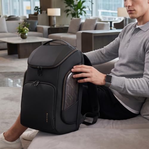 Image of BANGE Business Commute Backpack Waterproof fit 15.7 Inch adopt in Commute,Travel Durable Backpack