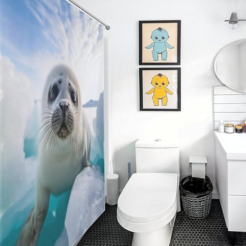 Rideaux de douche imperméables grand format 183x183 en tissu textile de bain