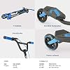 Yvolution Y Fliker Carver C3 Wiggle Scooter 3 Wheels Foldable Swing Scooter Self-Propelling Drifting Scooter for Kids Age 7+ Years