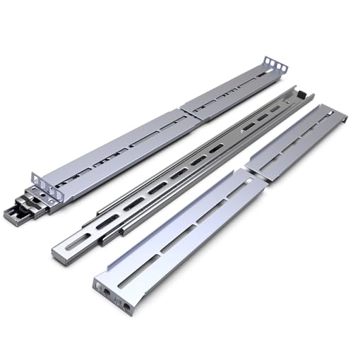 Rackmount Sliding Rails - Kit for 1U-4U Chassis (Adjustable 26' to 40' Depth) 2 or 4 Post Mount...