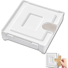 Magnetic Coffee Filter Paper Storage Box,Coffee Filters Paper Organizer Container,Minimalist Decor Refrigerator Holder Wall Mount Dustproof Case for Coffee Bar Home Office, White
