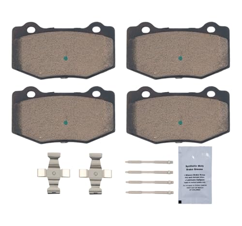 Image of HUSCH D1718 Rear Ceramic Brake Pads Kit Fit For Cadillac ATS 2016-2019, For Cadillac CTS 2016-2019, For Chevrolet Camaro 2016-2022, For Chevrolet Corvette 2014-2019