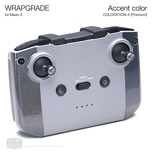 Image of WRAPGRADE Partial Skin Stickers for DJI Mavic 3 / Mavic 3 Classic Accent Color (Coloration-X)