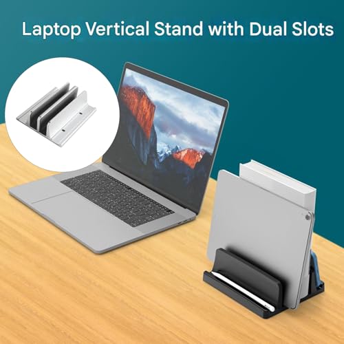 Soporte universal ajustable de aluminio para laptops y tablets miniatura 2
