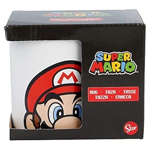 Mug Céramique Super Mario Blanc et Rouge (350 ml)