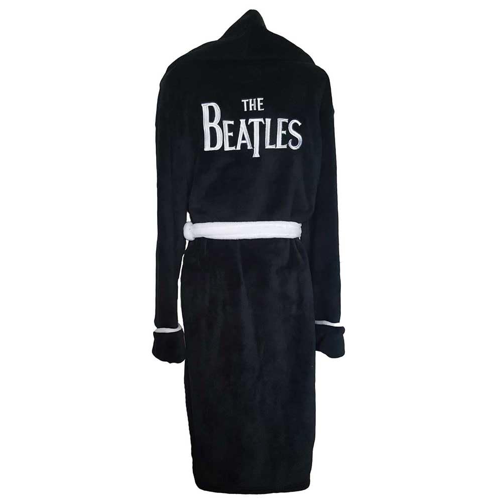 The Beatles Men's Black Terminal Beatles (The): Drop T Logo Bathrobe (Accappatoio Unisex Tg. L)