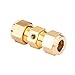 Brass T Compression Fitting for Connecting Round Pipe in Household and Light Industrial Liquid Treatment Systems (1)