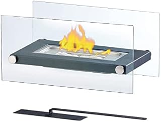 INMOZATA Tabletop Fireplace Portable Bio Ethanol Table Top Fire for Outdoor and Indoor, 60 Min Burn Time, Ideal for Valentine's Day, Christmas Day, Birthday etc