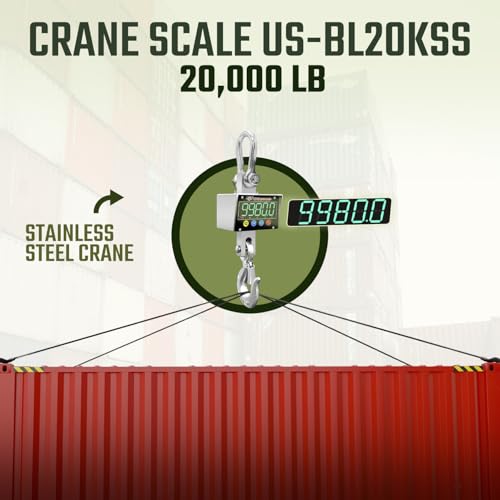 Báscula para grúa acero inoxidable 20,000 lb con LED miniatura 2