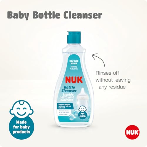 NUK Baby Bottle Cleanser | 500 ml | Perfect for Cleaning Baby Bottles, Teats & Accessories | Odourless | pH Neutral | 100% Recycled Packaging - Image 4