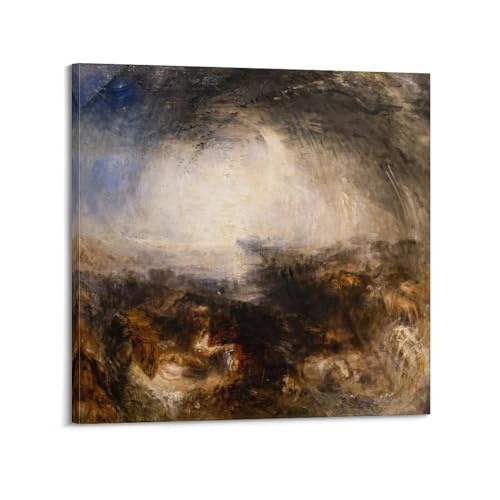 Turner Shade and Darkness peinture murale pour une chambre parentale apaisante