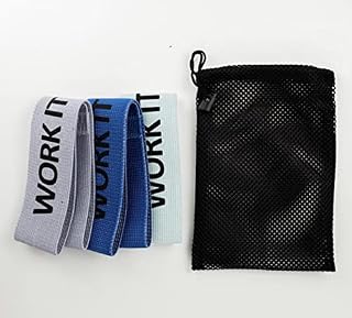 WORK IT Fabric Resistance Bands, Exercise Booty Bands, 3 Set Workout Bands