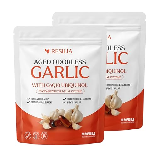 Resilia Odorless Aged Garlic Extract with CoQ10