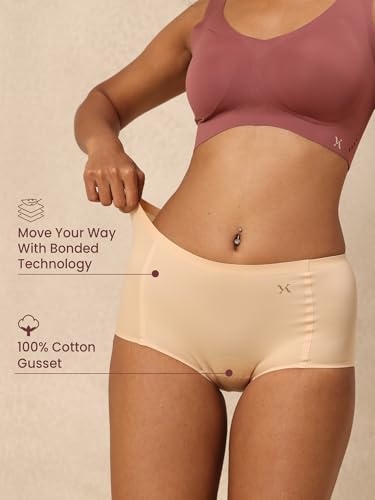 Image of Krvvy Airsoft Boyshorts | Women's High Coverage Mid-Rise Underwear with Four-Way Stretch | All Day Breathability | Lightweight & Seamless