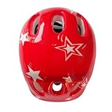 Colaxi Kids Cycling Helmet Roller Skates Hat Breathable Ventilation Shockproof Skating Gear Bicycle Cap for Skating Cycling Girls, Red