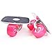 des Gamins Freeline Skates, Drift Skate en Alliage d'aluminium avec la pédale 70x38 mm PU Roues extérieure Divertissement commodité for Les Enfants et Adultes Unisexe (Color : Rose Red)