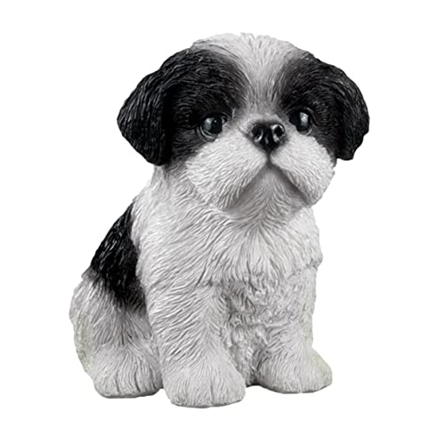 Figura de Perro Shih Tzu de Resina 13x13x10 cm Decoración Hogar