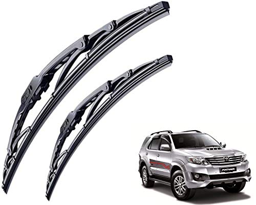 Image of WolkomHome High Performance OE Car Wiper Blade Replacement set of 2 Pc Right 21 inch Left 18 inch for Toyota Fortuner