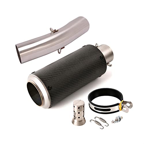 Système d'échappement tube de liaison moyen et silencieux moto pour Kawasaki Ninja ZX6R 2009-2022