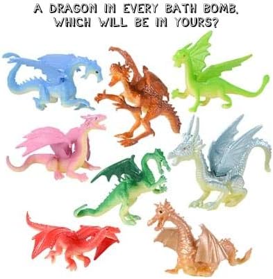 Dragon Bath Bombs for Kids with Surprise Toys Inside (6 Pack) - Large Bubble Bomb, Gentle and Safe, USA Made, Birthday Gift for Boys and Girls by Two Sisters - Image 2