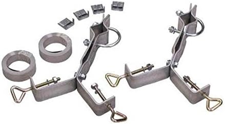 Antenna Chimney Mount Y Type Antenna Mast 12 FT Stainless Steel Straps 1 Pair Set of 2 Heavy Duty Install Kit, Complete Outdoor Antenna Aerial Chimney Mounting Hardware