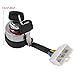 Kadimendium 6 Wire Ignition Start Key Switch Starter Switch Ignition Switch Fit for 2 for . 5 6 for . 5KW 188F Gas Generato Gas Generator Car Boat Bike Tractor