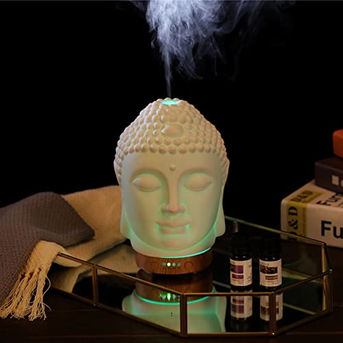 Buddha Essential Oil Diffuser white ceramic image