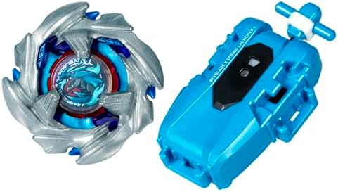 Beyblade X Cobalt Dragoon 2-60C Deluxe Left-Spin String Launcher