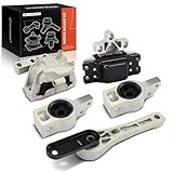 A-Premium 5PCS Engine Motor Mount and Transmission Mount and Torque Strut Mount Kit Compatible with Volkswagen Tiguan 2009-2017 & Audi Q3/Q3 Quattro 2015-2018, 2.0L, Automatic Transmission Only