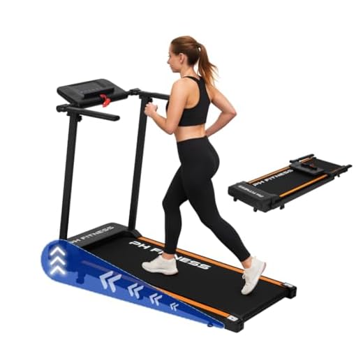 PH Fitness Loopband A1F-2 – Opvouwbare WalkingPad voor Thuis – 0.75PK Motor, 1–8 km/u, 120KG – Handmatige Helling – Bluetooth Speaker & FitShow App – LCD Display – Veiligheidssleutel – Compact (Black)