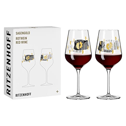 RITZENHOFF 3401002 Rotweinglas 500 ml - Serie Sagengold Nr...