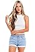 Wax Women's Juniors Perfect Fit Mid-Rise Denim Shorts (S, Light Denim)