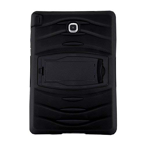 Kiq Galaxy Tab A 8.0 2015 T350 Case, Full-Body Shockproof Military Heavy Duty Case Cover Screen Protector Stand Samsung Galaxy Tab A 8.0 Sm-T350 Sm-T355 (2015) (Armor Black) #TOP1