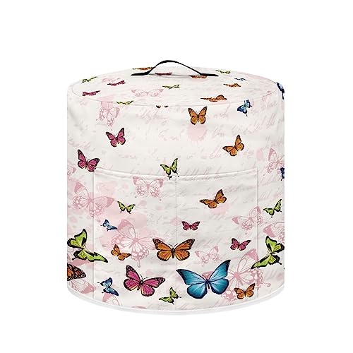 Tutolipy Schmetterlinge Schnellkochtopfabdeckung rund staubdichte Abdeckung für Brotbackautomat Reisbereiter Suppentopf Schnellkochtopf Kaffeebereiter Abdeckung