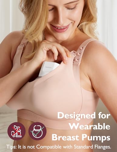 Momcozy Pumping and Nursing Bra for Breastfeeding, 3-in-1 Maternity Bra, CozyFitClasp for Wearable Breast Pump M5, S12 Pro4