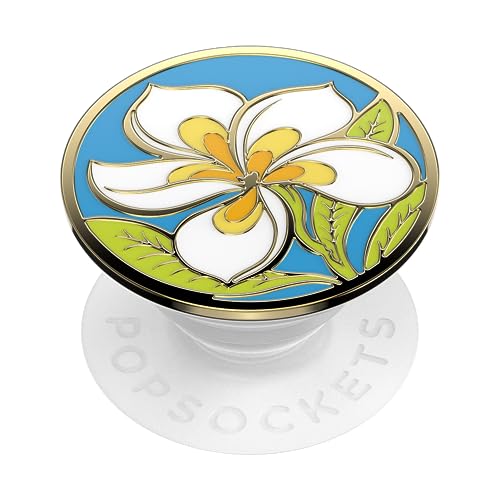 PopSockets: PopGrip - Soporte y Agarre para Teléfonos Móviles y Tablets con un PopTop Intercambiable - Enamel Plumeria