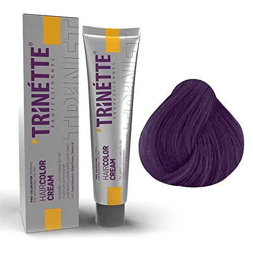 Trinette Professionelle No 6.22 Algerisches Violett Permanente Haarfarbe Creme 100 ml Intensive Violetttöne Tiefe Purpurreflexe Hohe Deckkraft Langanhaltende Salonqualität