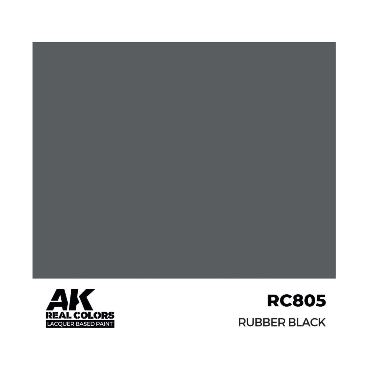 Ak Interactive Black Ak Real Colors Rc805 Rubber (17Ml) (Old Rc022)