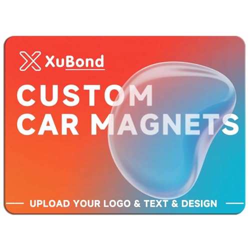 Custom car Magnets for Businesses | Personalized Magnetic car Signs | Personalized with Full Color Image Text and Logo |Effective Advertising Signs | Various Size | Weather-Resistant-1pc