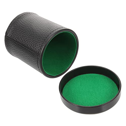 Toyvian Dice Game Cup 1 Set Silent Leather Sieve Cup plastic bar dice game vintage dice cup Bar Dice Cup