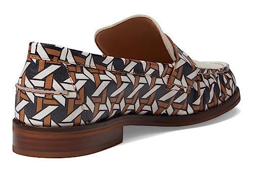 Cole Haan Cole Haan Lux Pinch Penny Women’s Loafers - Leather Upper - Cushioned - Rubber Outsole - Slip-on Style Rattan Printed Leather 5 B - Medium