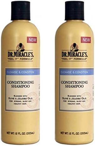 Dr. Miracles Cleanse & Condition Shampoo 12oz (2 Pack)