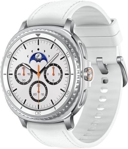 Samsung Galaxy Watch8 Classic - 46 mm - intelligente Uhr mit Hybridband - Hybrid-Eco-Leder - Bandgr??...[Italienische, ungarische, polnische, rumänische, österreichische und schweizerische Versionen]