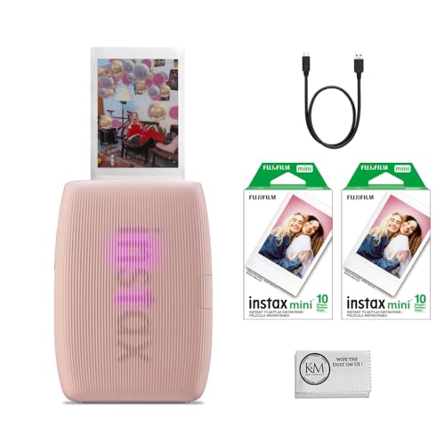 Fujifilm INSTAX Mini Link 3 Smartphone Printer | Rose Pink Bundled...